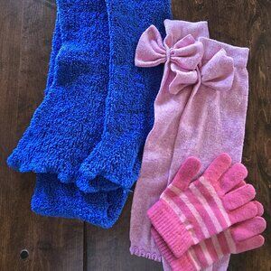 Winter Bundle- scarf, gloves, leg warmers